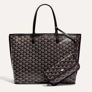 GOYARD Anjou PM Reversible Lined with Black Leather Tote Bag